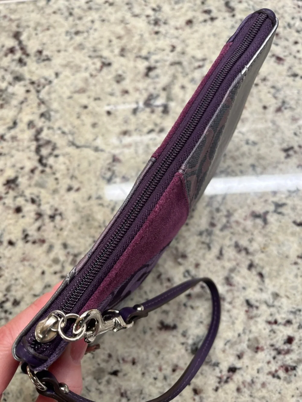 Coach Y2K Signature Patchwork Large Wristlet EUC - Picture 8 of 9